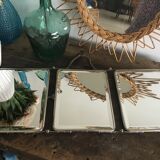 Barber triptych mirror 22.5 x 57cm