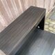 Vintage 70s bedside table with integrated lighting & chrome legs Space Age 1