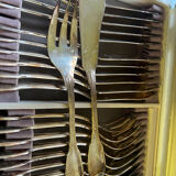 Housewife Ercuis fish cutlery silverware 24 pieces