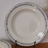 Set of 6 deep plates Terre de Fer Salins Vauban collection