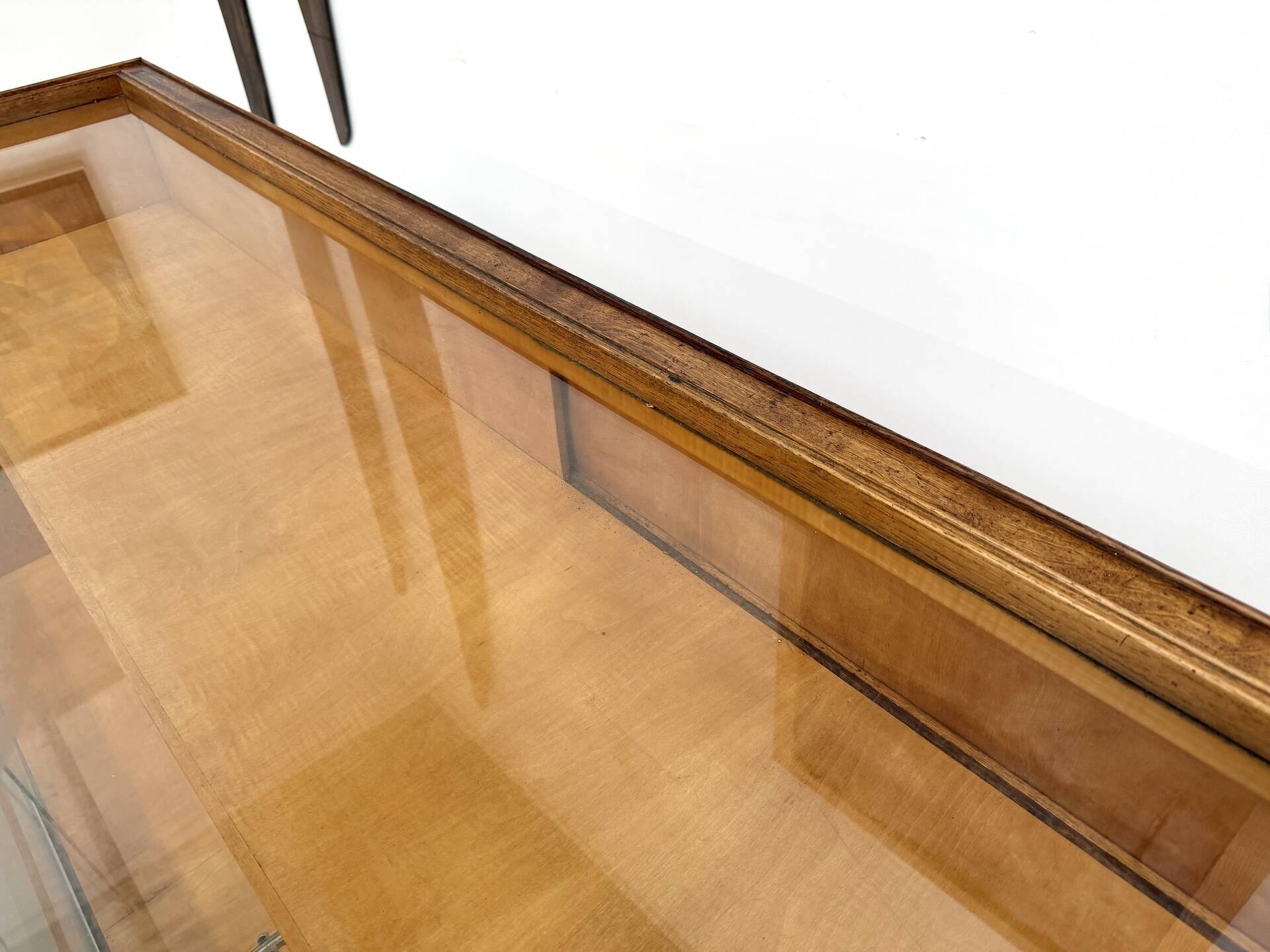 Vintage Siegel Paris workbench in oak and glass – 1950
