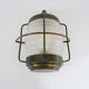 Old wall lamp type porthole in brass and glass. Navy style applique. Year 50
