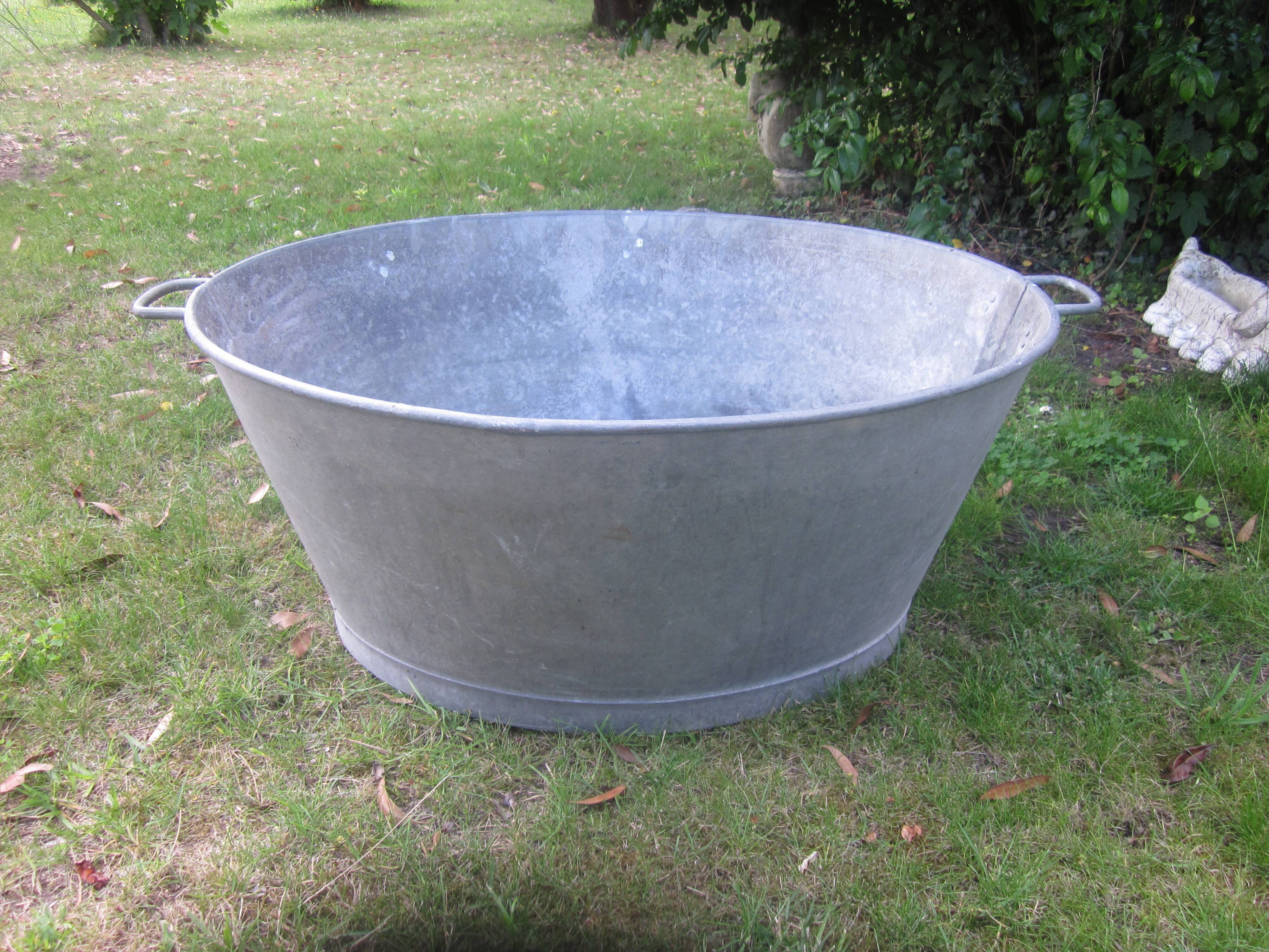 Old zinc basin
