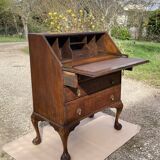 Bureau de pente Scriban en acajou époque fin XIXe Made in England