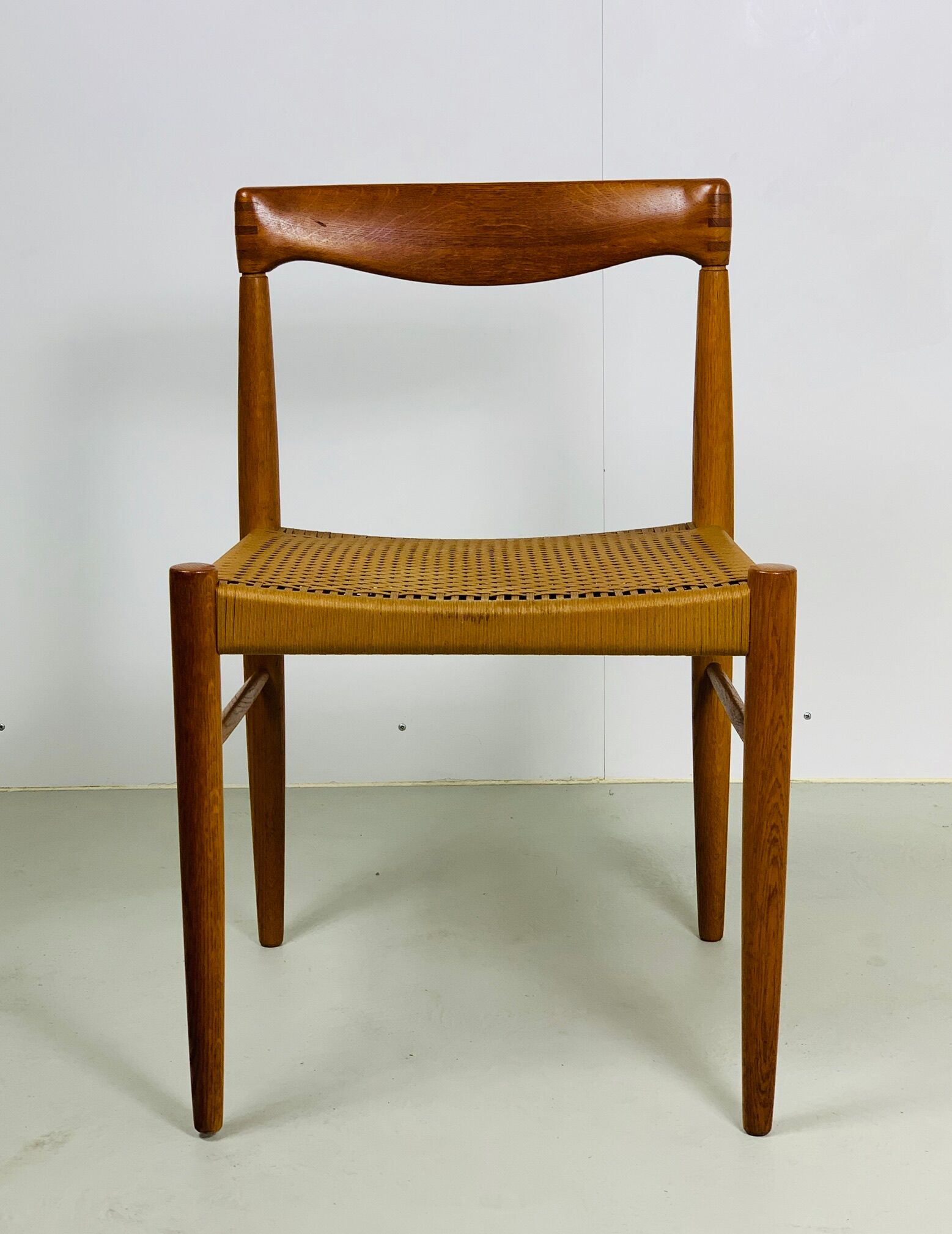 Danish midcentury teak dining set by H. W. Klein for Bramin, 1960s