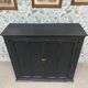 Buffet parisien en bois noir patiné