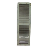 Old wooden shutter with perforations.