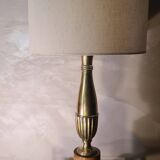 Very large classic luxury lamp bronze and wood