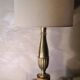 Very large classic luxury lamp bronze and wood