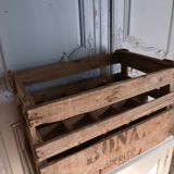 Wooden bottle locker box
