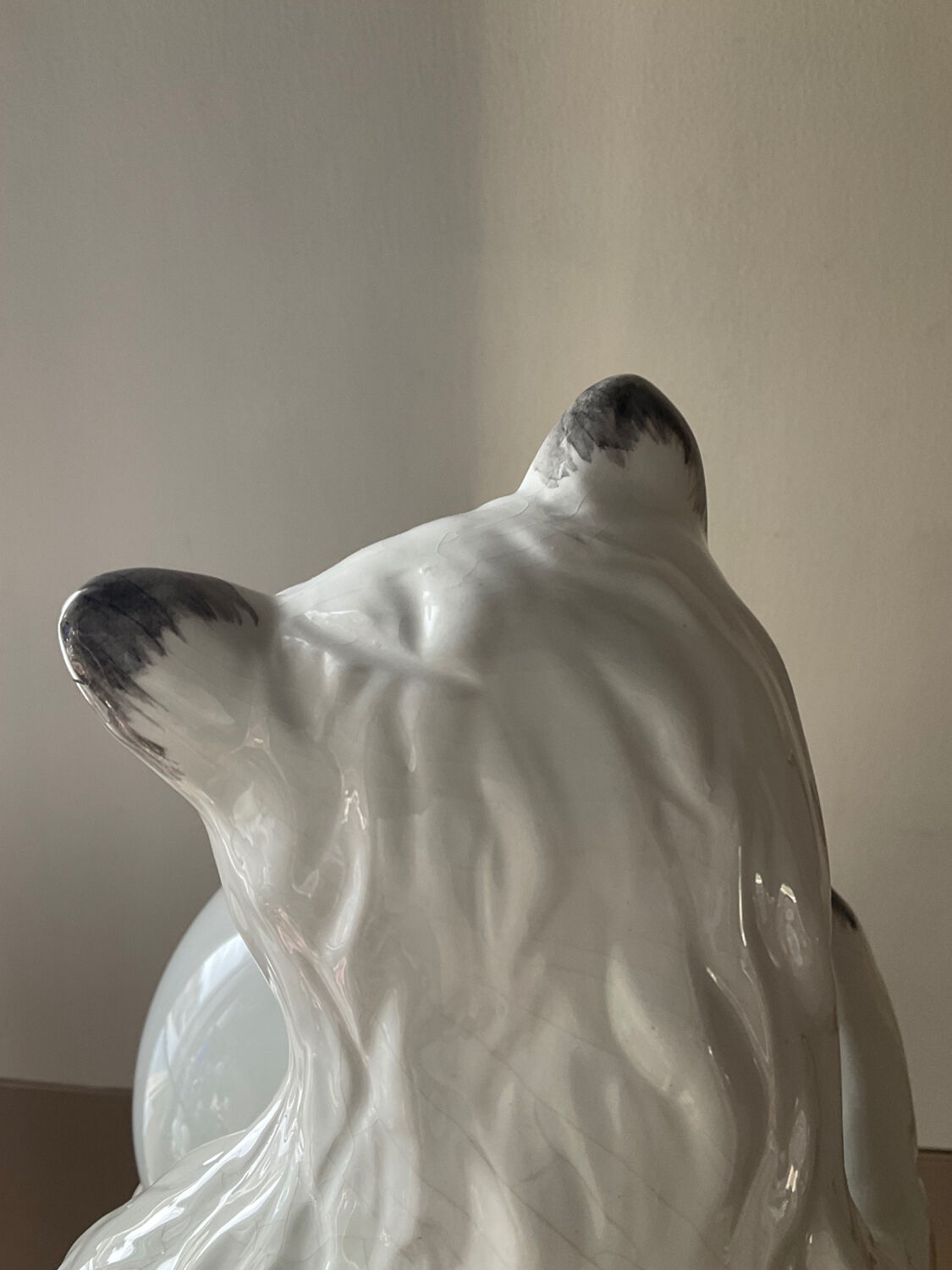 Vintage ceramic cat lamp from the 70s