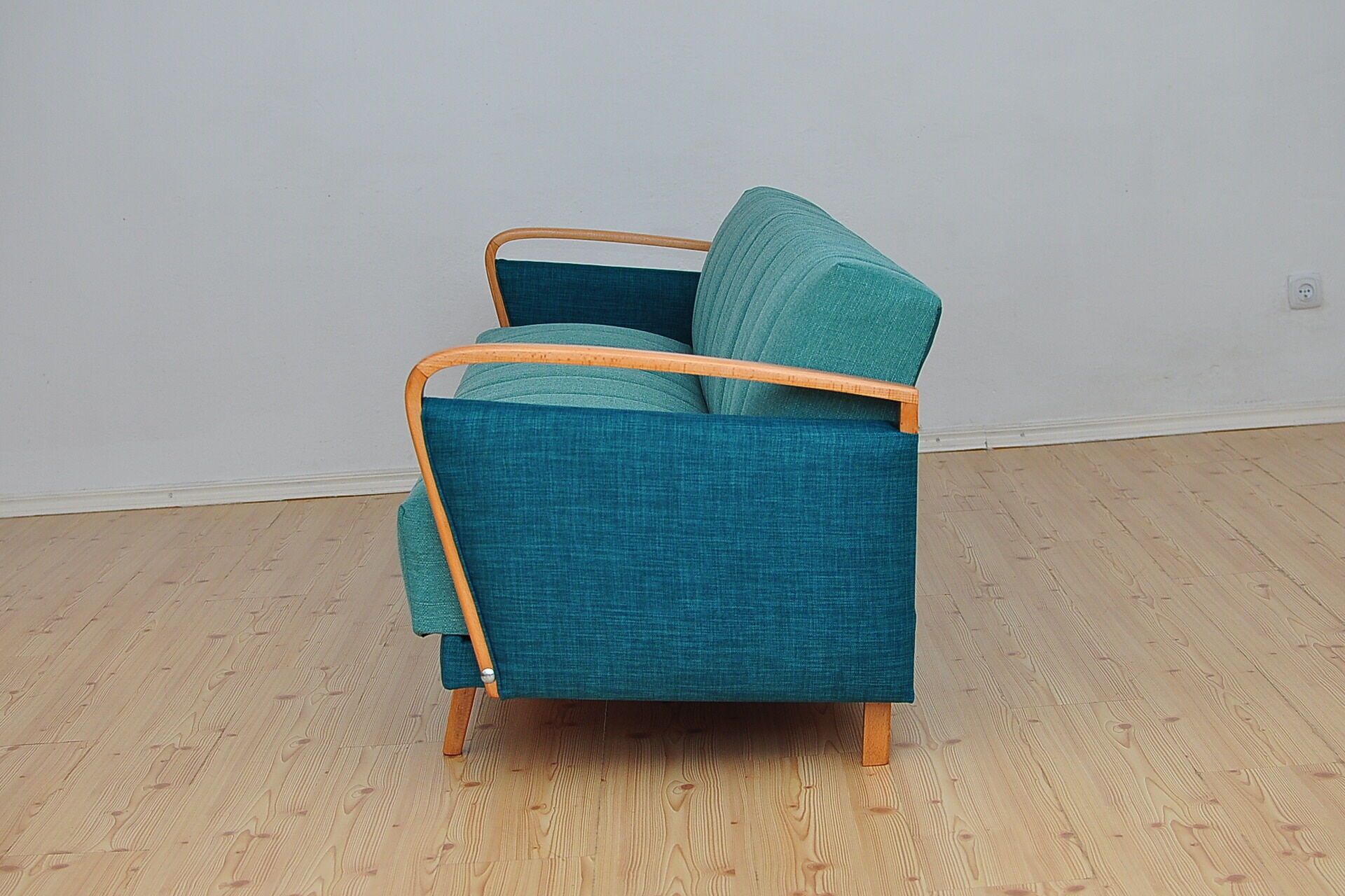 Mid-century folding 3-seater sofa, 1960s