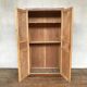 Old cabinet or wardrobe in fir from the 1950s 1960s vintage design