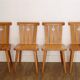 Serie de chaises scandinaves de goran malmvall 1970
