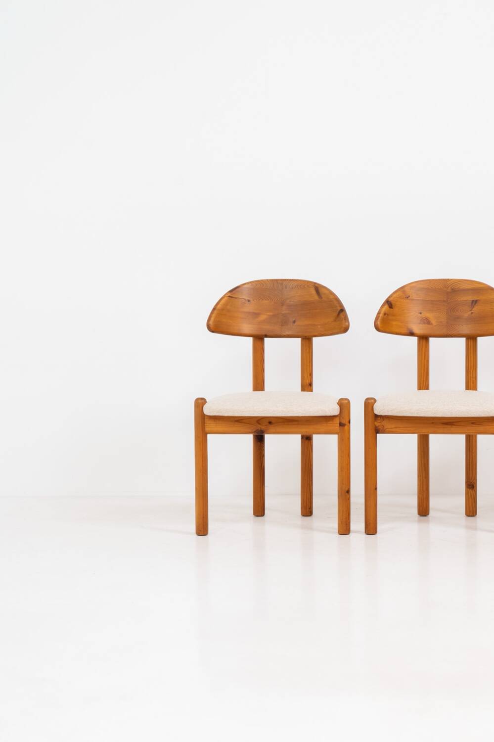 Ensemble de 4 chaises en pin par Vamdrup Stolefabrik (Danemark, années 1970).