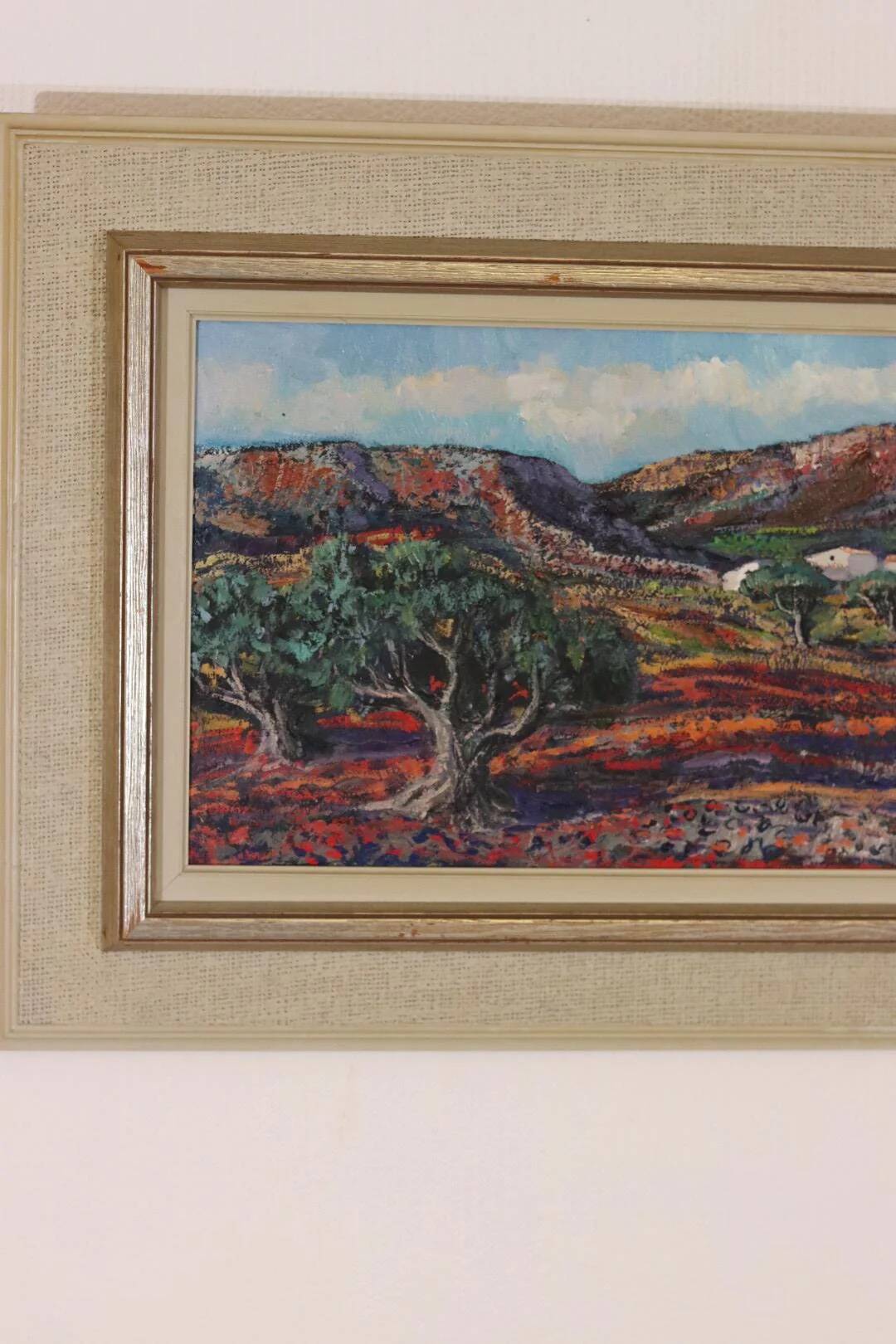Original Swedish Oil on Canvas – “Bergsby Taragona” by Henry Eldin