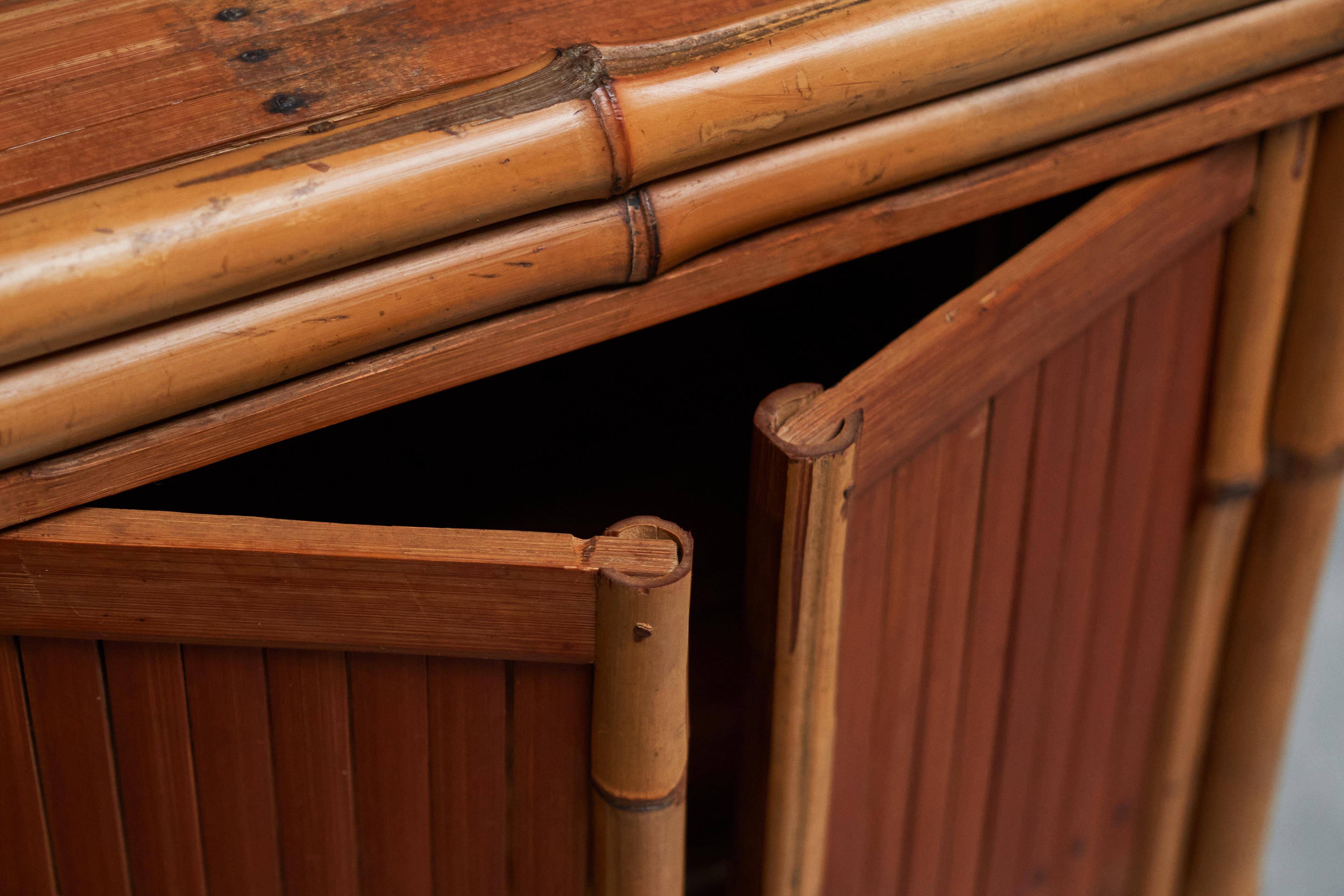 Mid-Century Bamboo Wardrobe from the 1960s