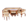 Art Deco Rosewood Seating Set with Coffee Table, France, 1920s, Set of 5