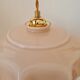 Pastel pink opaline pendant lamp