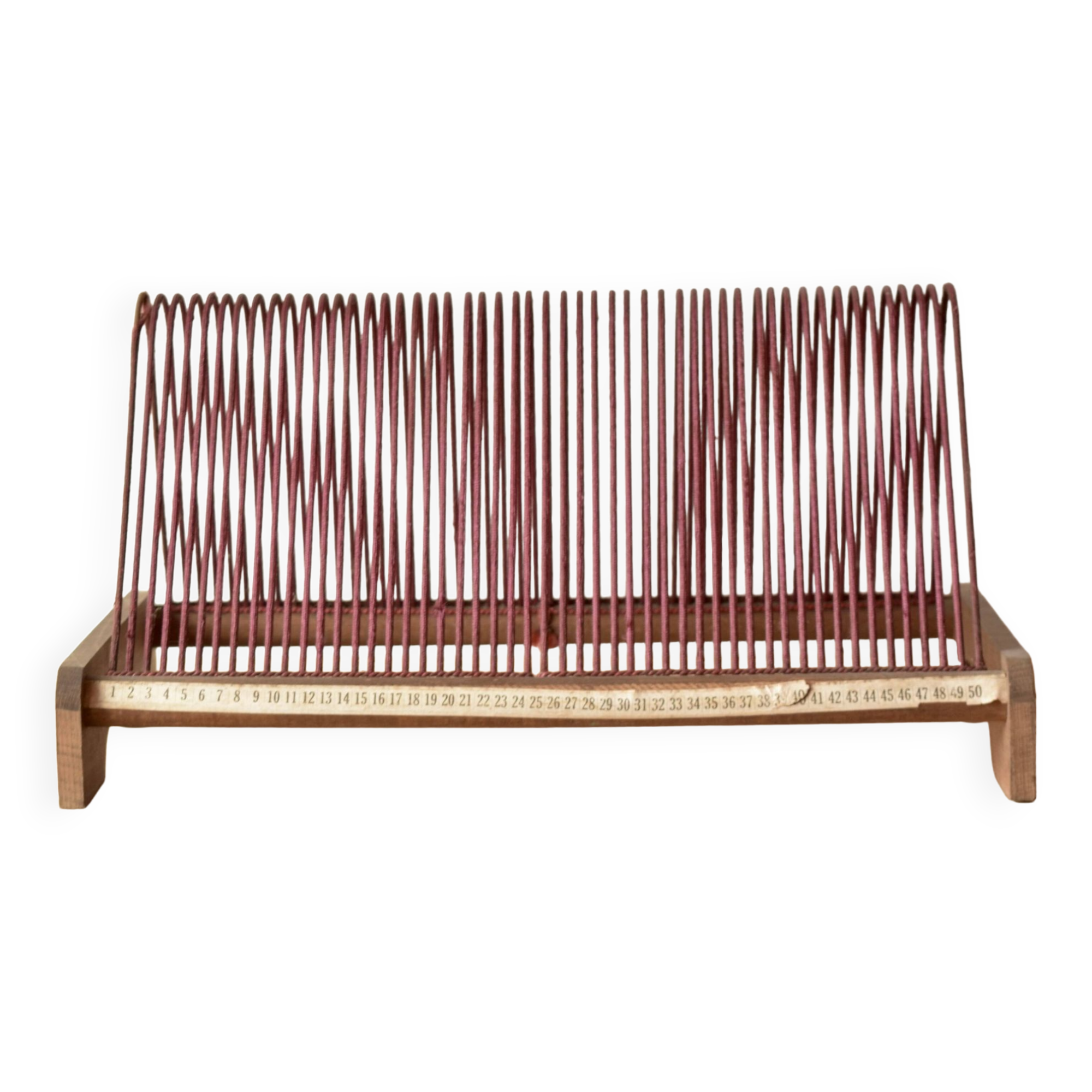 Vintage record holder for 50 vinyls - 1960s