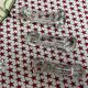 Lot de 6 porte-couteaux en verre moulé anciens
