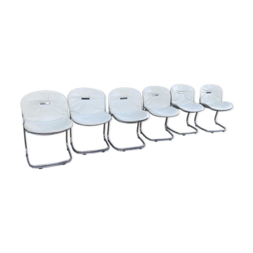Six Sabrina model chairs by Gastone Rinaldi for Rima circa 1970