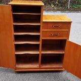 Asymmetrical wardrobe light oak 1950