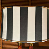 Deknudt Double Column Lamp – Wood, Brass, Marble – Restored