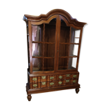 Library-Argentier-window in ceylon solid teak circa 1960
