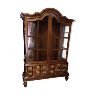 Library-Argentier-window in ceylon solid teak circa 1960