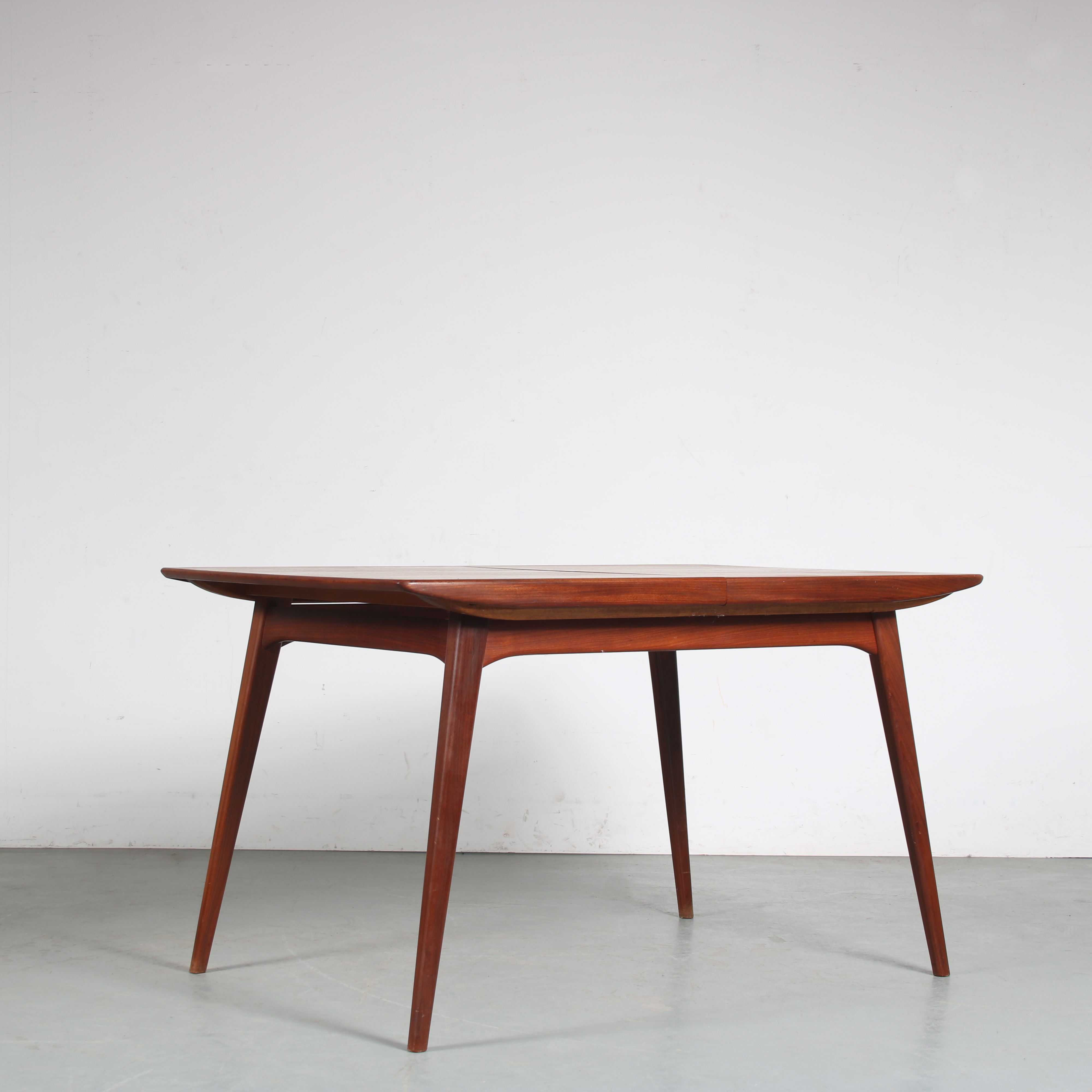 Extendible dining table by Louis van Teeffelen for Wébé, Netherlands 1950s