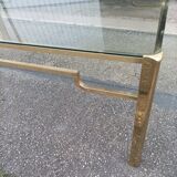 Bronze and glass coffee table