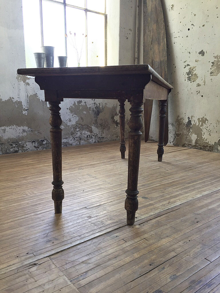 Antique farm table