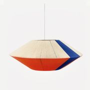 Suspension la Céleste orange et bleu