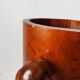Brutalist sculptural wooden umbrella stand from the 1970s.