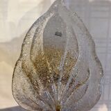 Pair of wall lamps Murano glass sheet