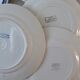 Set of 6 flat plates mismatched Digoin, Salins and Badonviller