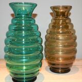 Vases en verre vintage