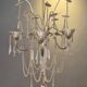 Lustre, crystal and silver-plated metal, Swedish neoclassicism
