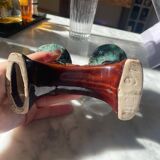 Chandelier double ceramic Vallauris