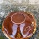 Dish on foot, glazed Provençal ceramic
