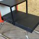 1960s 1970s Ottoman Footstool with Ladder Space Age Orange