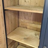 Wardrobe, old wardrobe painted black