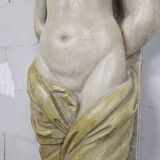 Neoclassical plaster fireplace with caryatids (nude women)