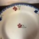 Mary lou plate decorated with small flowers in digoin earthenware