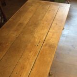 Two-drawer farmhouse table