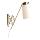 Brass wall lamp by Th. Valentiner, 1950
