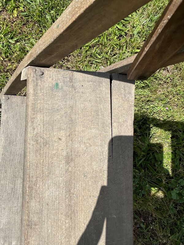 Escabeau de peintre ancien en bois