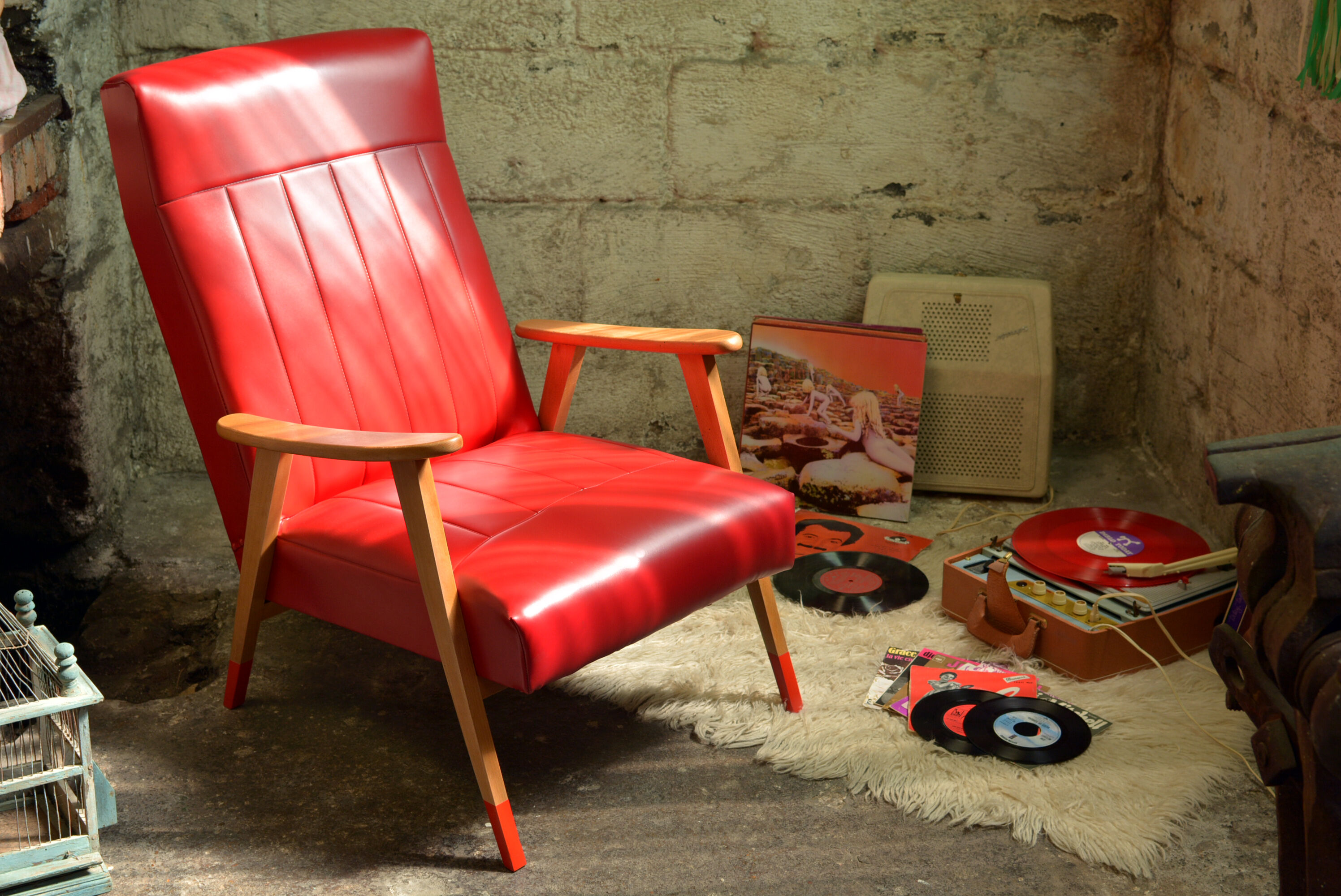 Fauteuil scandinave vintage