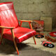 Fauteuil scandinave vintage